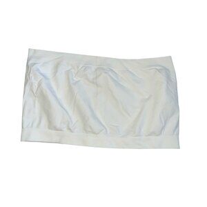 Spiritual Gangster Seamless White Bandeau Tube Top Bra XS/S Nylon Spandex